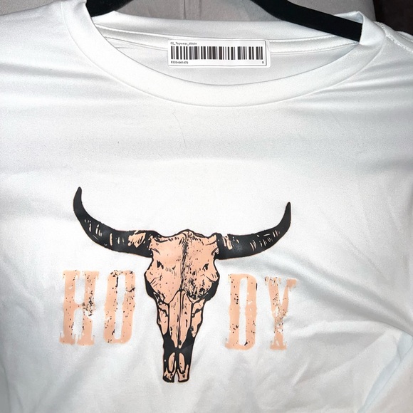 White Long Sleeve Top with Howdy Bull - Picture 3 of 7